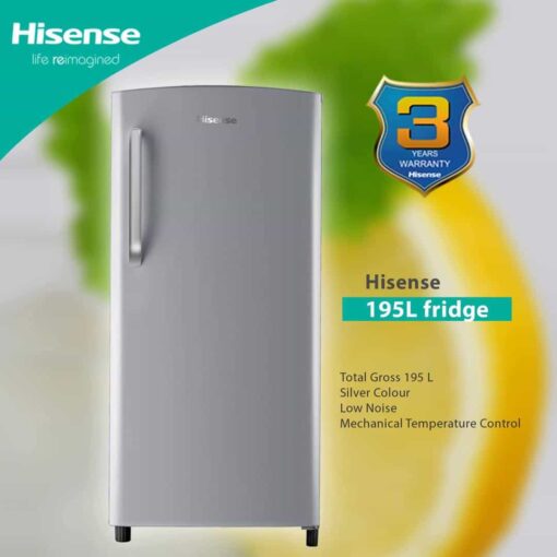 Hisense Single door Fridge 195ltr